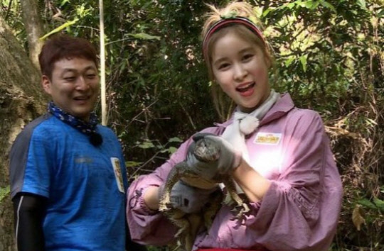 도마뱀도 척척 잡는 우주소녀 다영. [사진= SBS 방송 캡처]